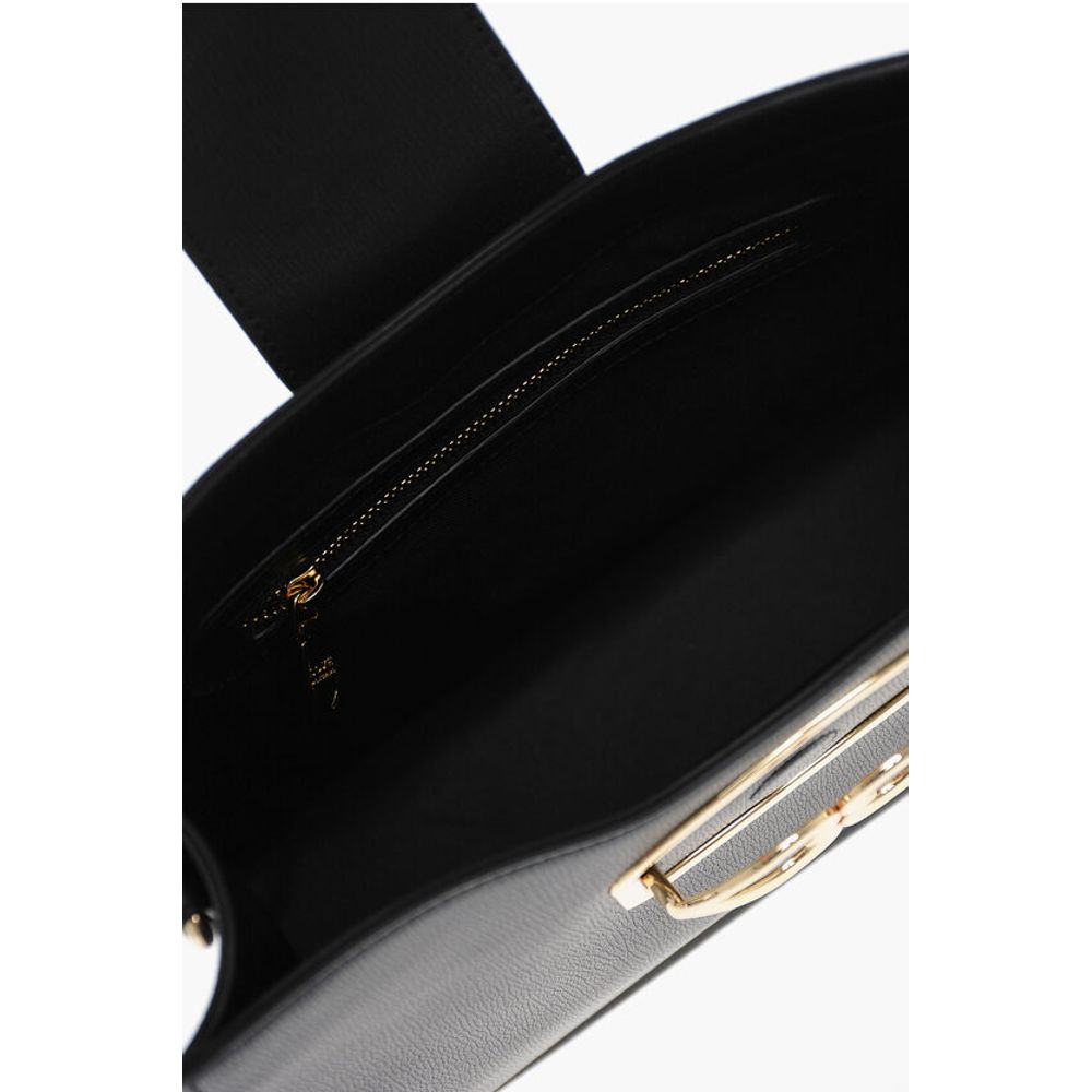 LOVE Faux Leather Shoulder Bag with Golden Hearts
