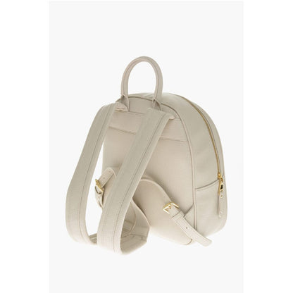 LOVE Textured Faux Leather Backpack with Embossed Logo