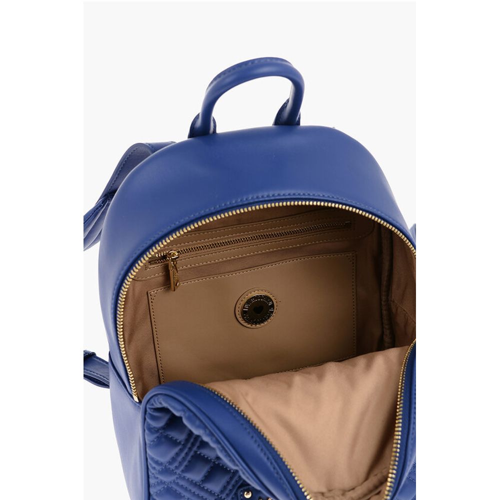 LOVE Quilted Faux Leather Backpack with Golden Logo