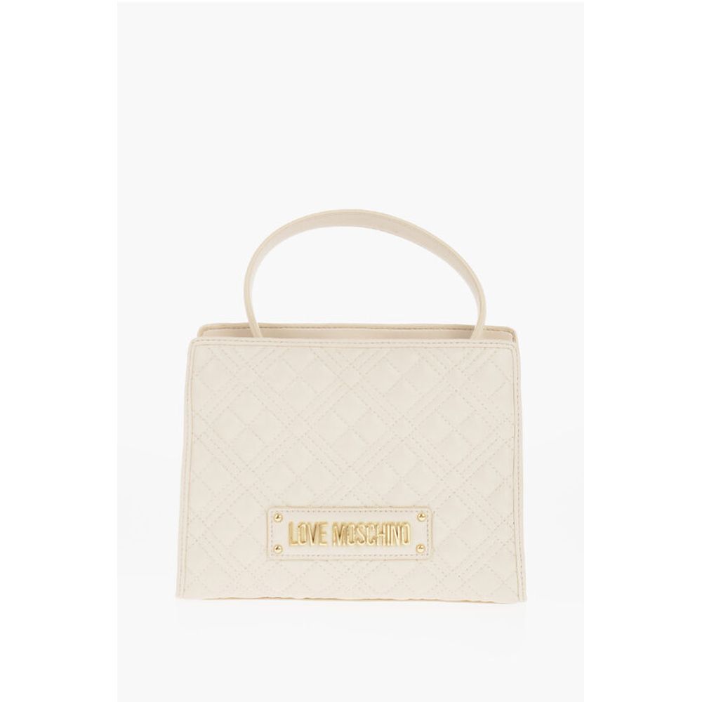 LOVE Quilted Faux Leather Bag with Removable Shoulder Strap
