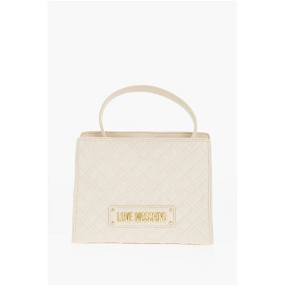 LOVE Quilted Faux Leather Bag with Removable Shoulder Strap