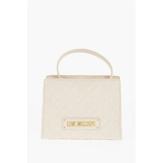 LOVE Quilted Faux Leather Bag with Removable Shoulder Strap