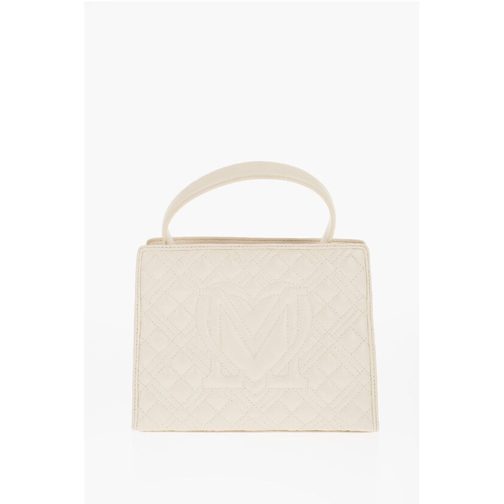 LOVE Quilted Faux Leather Bag with Removable Shoulder Strap