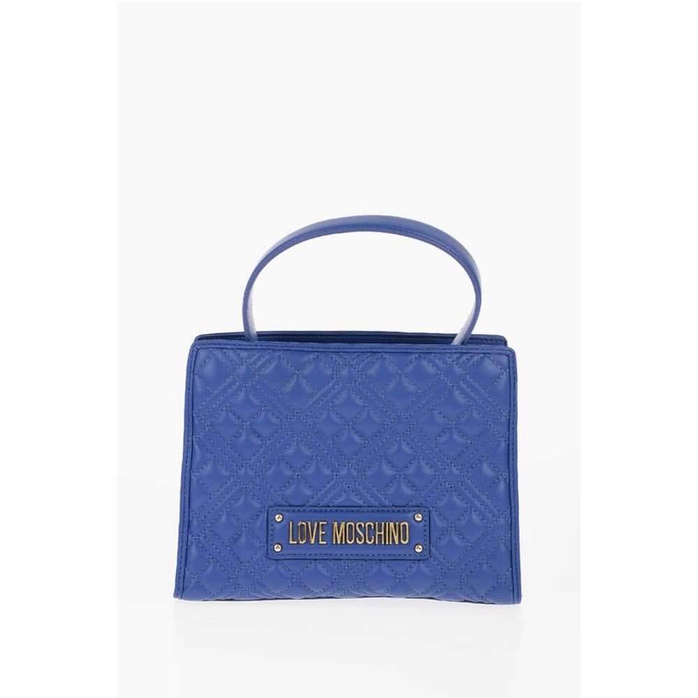 LOVE Quilted Faux Leather Bag with Removable Shoulder Strap