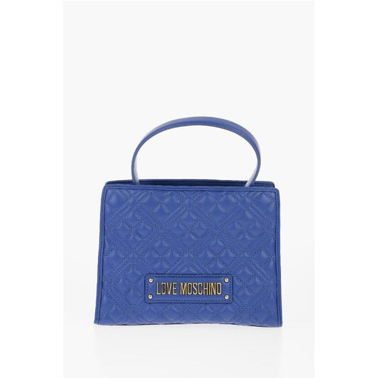 LOVE Quilted Faux Leather Bag with Removable Shoulder Strap