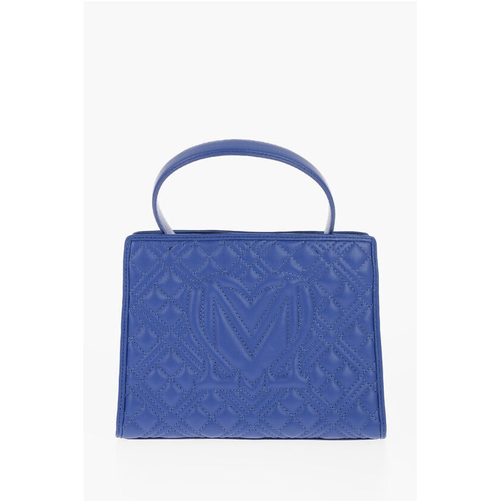 LOVE Quilted Faux Leather Bag with Removable Shoulder Strap