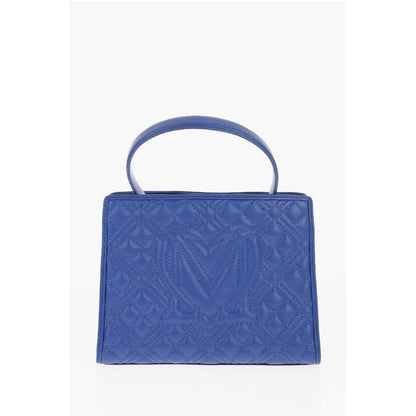 LOVE Quilted Faux Leather Bag with Removable Shoulder Strap