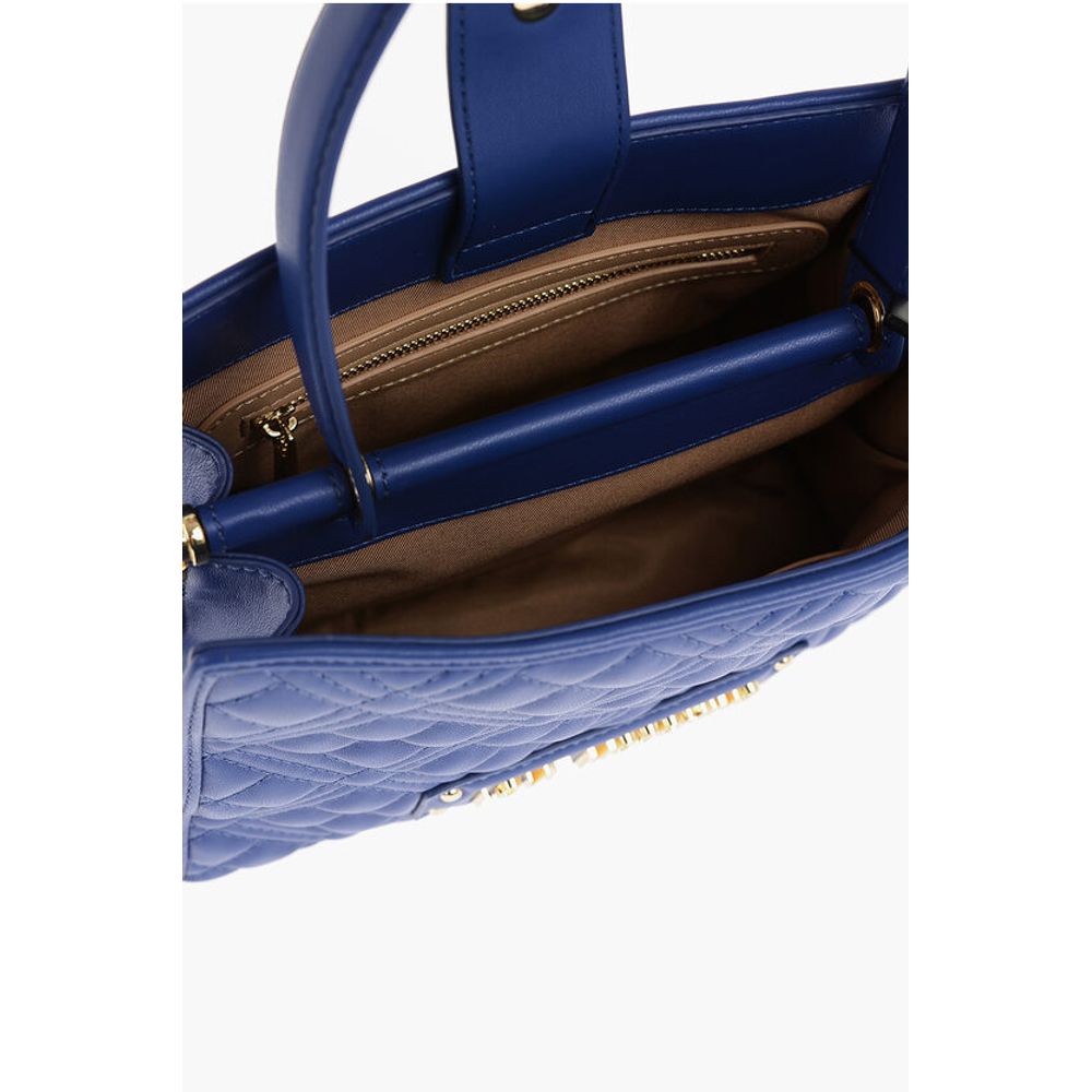 LOVE Quilted Faux Leather Bag with Removable Shoulder Strap