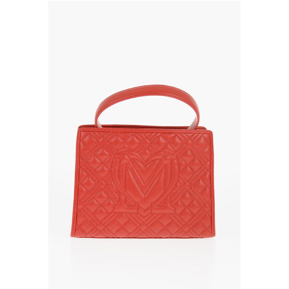 LOVE Quilted Faux Leather Bag with Removable Shoulder Strap