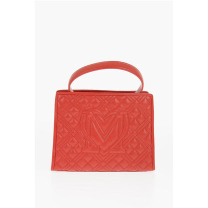 LOVE Quilted Faux Leather Bag with Removable Shoulder Strap