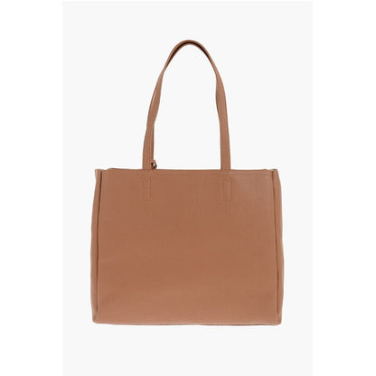 LOVE Faux Leather Shoulder Bag with Golden Logo