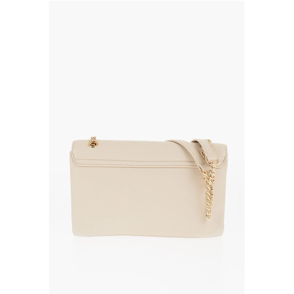 LOVE Faux Leather Shoulder Bag with Golden Details