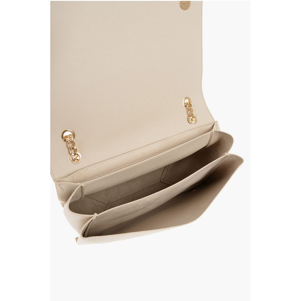 LOVE Faux Leather Shoulder Bag with Golden Details