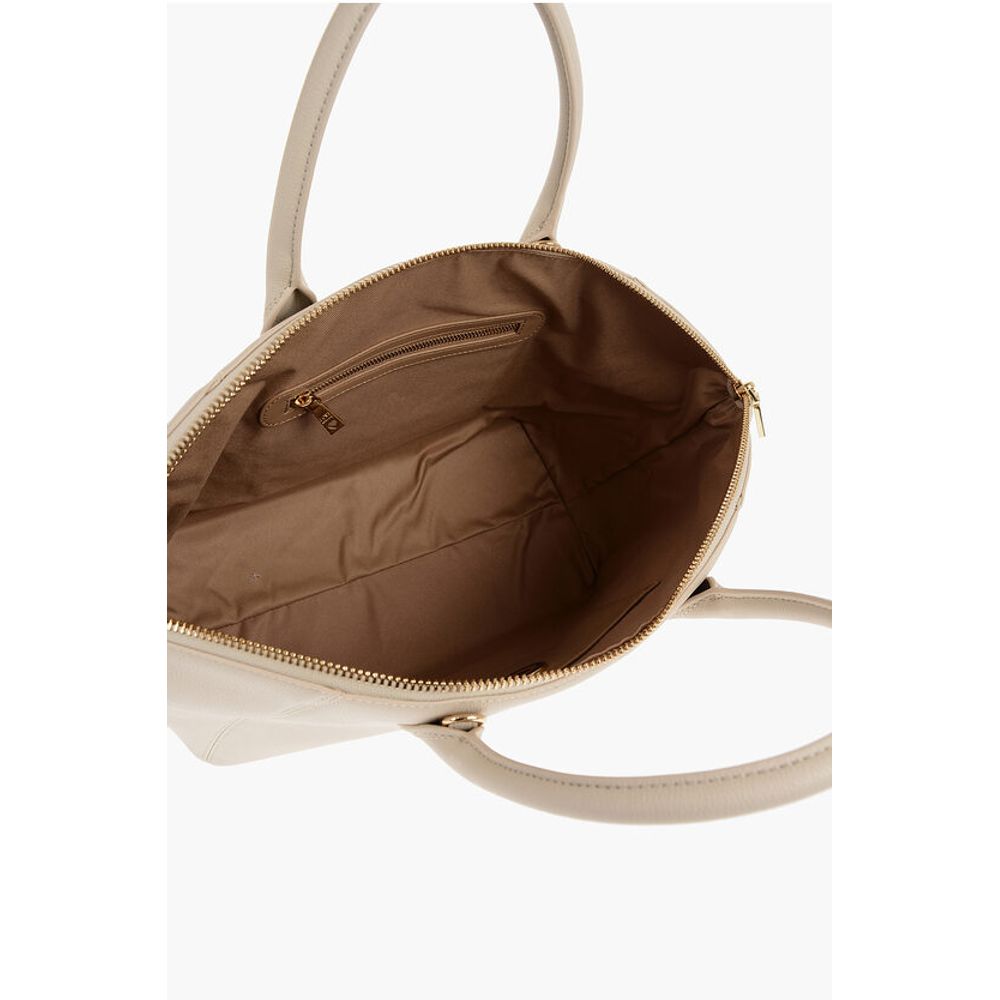 LOVE Faux Leather Tote Bag with Golden Logo