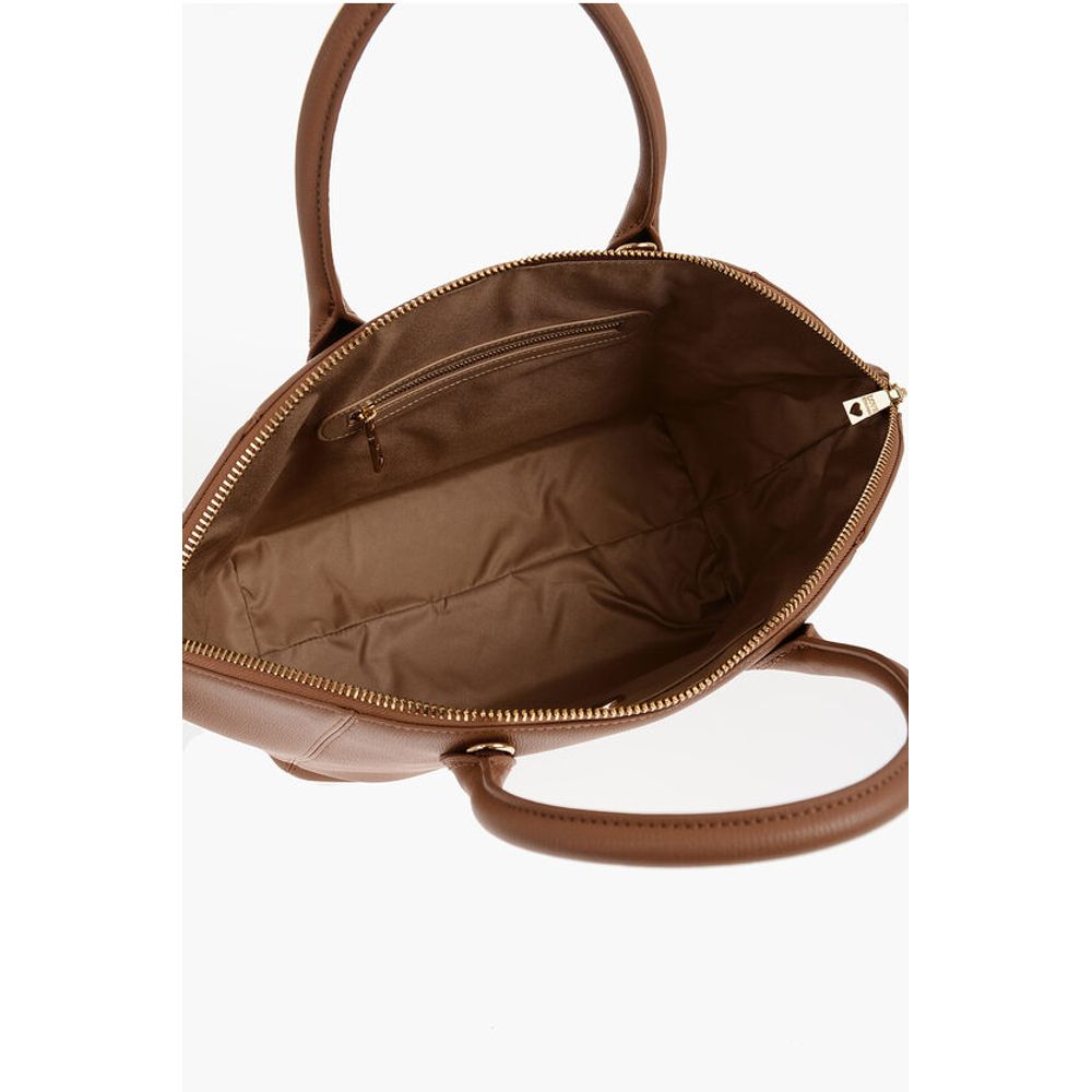 LOVE Faux Leather Tote Bag with Golden Logo