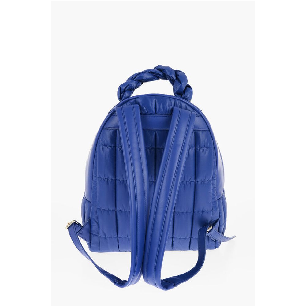 LOVE Quilted Nylon Backpack with Faux Leather Trims