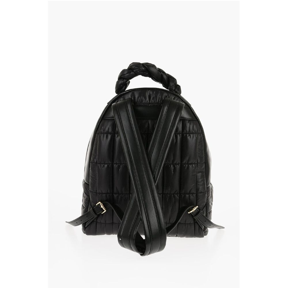 LOVE Quilted Nylon Backpack with Faux Leather Trims
