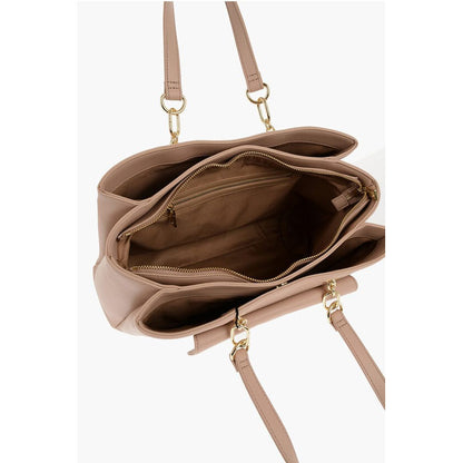 LOVE Faux Leather Tote Bag with Golden Logo