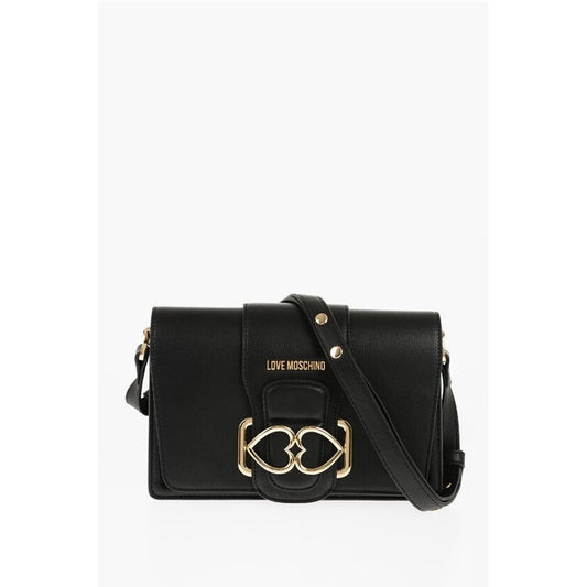 LOVE Faux Leather LOVE BRIDGE Shoulder Bag with Double Heart