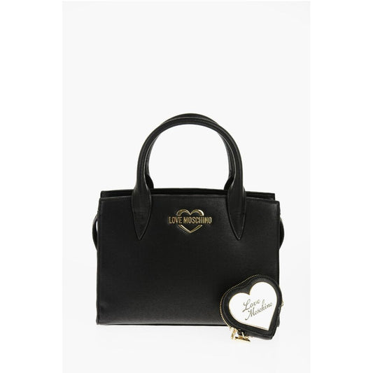 LOVE Solid Color Tote Bag with Golden Logo