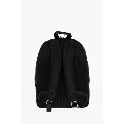 JEANS COUTURE Solid Color Nylon Backpack with Logoed Detail