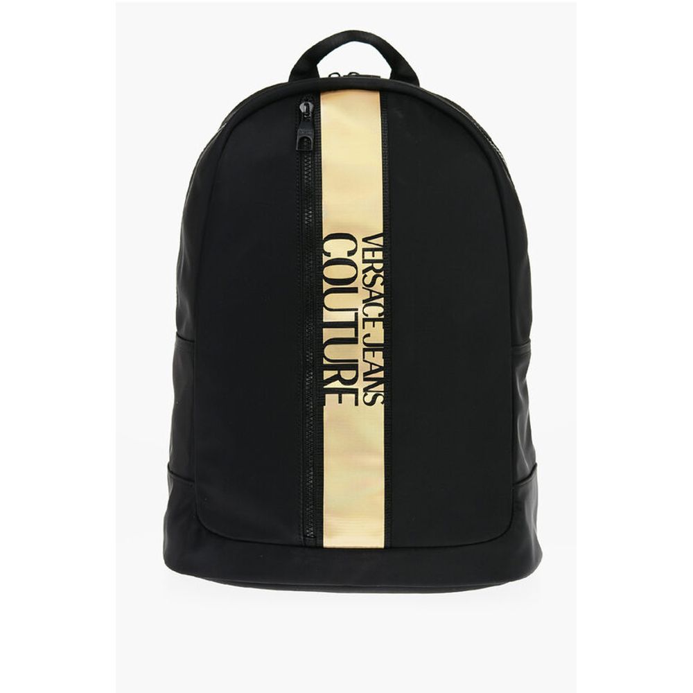 JEANS COUTURE Nylon Backpack with Contrasting Logoed Detail
