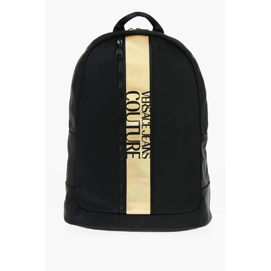 JEANS COUTURE Nylon Backpack with Contrasting Logoed Detail
