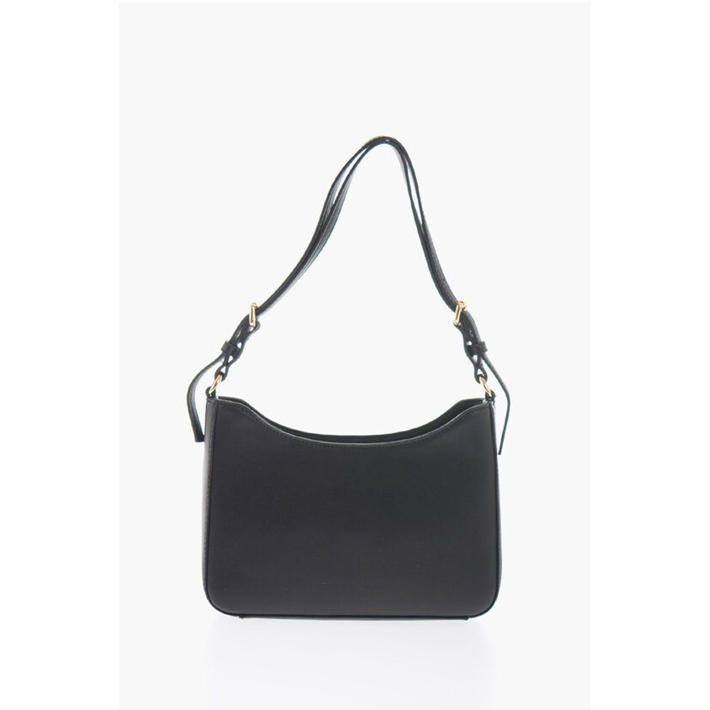 JEANS COUTURE Baroque Motif Shoulder Bag with Embossed Logo