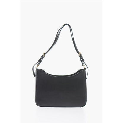 JEANS COUTURE Baroque Motif Shoulder Bag with Embossed Logo