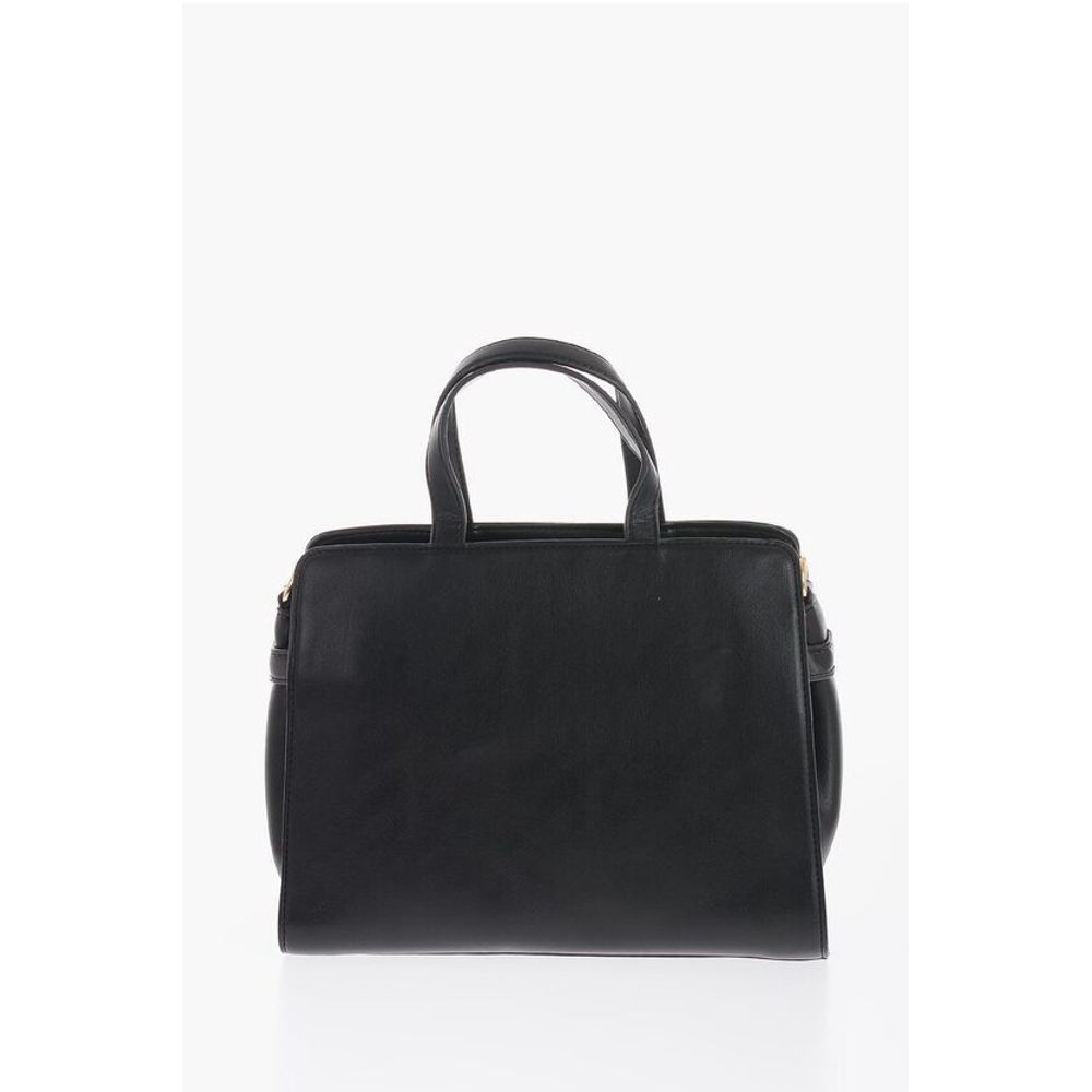 JEANS COUTURE Faux Leather Handbag with Golden Buckle
