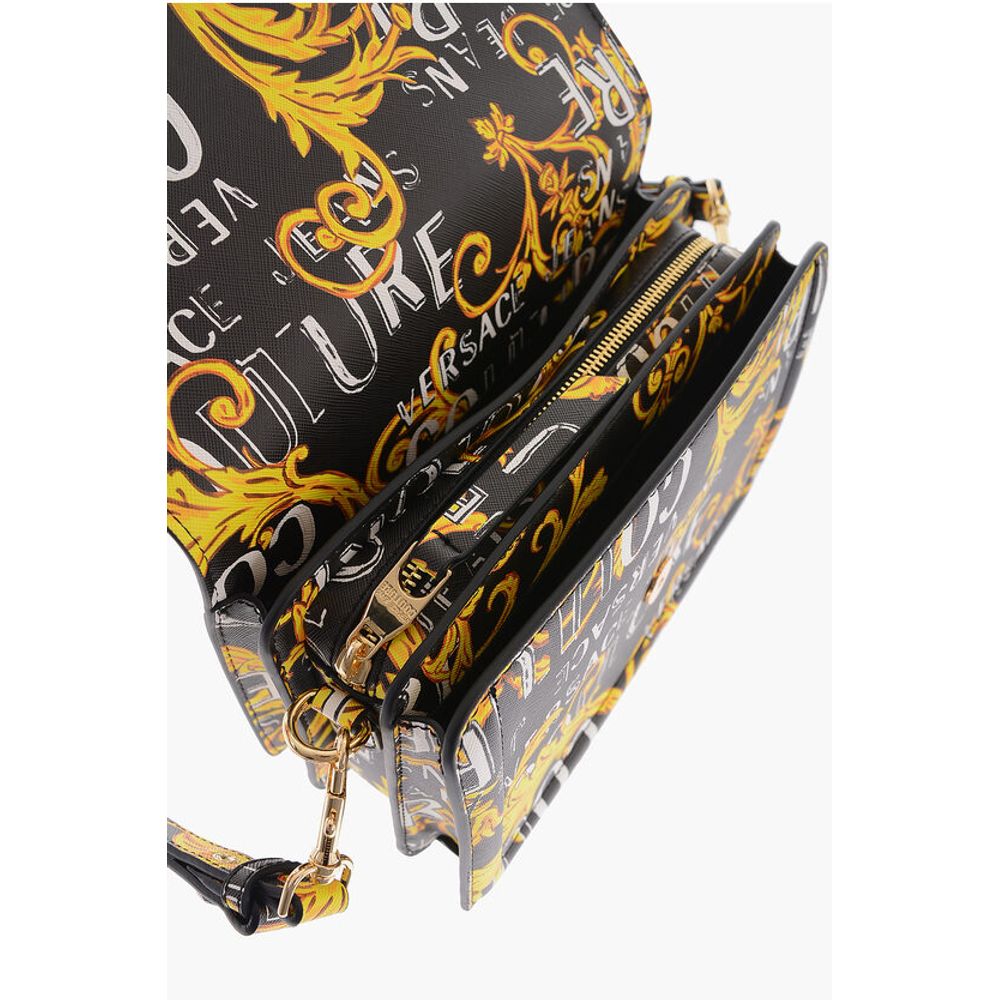JEANS COUTURE Saffiano Faux Leather Baroque Motif RANGE F wi