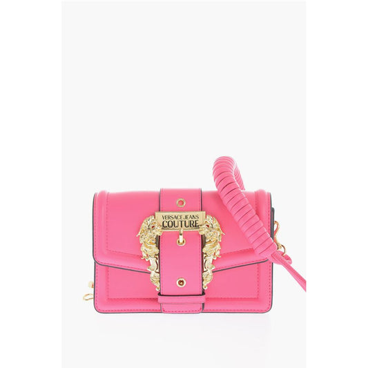 JEANS COUTURE Faux leather bag Embellished with Maxi Golden