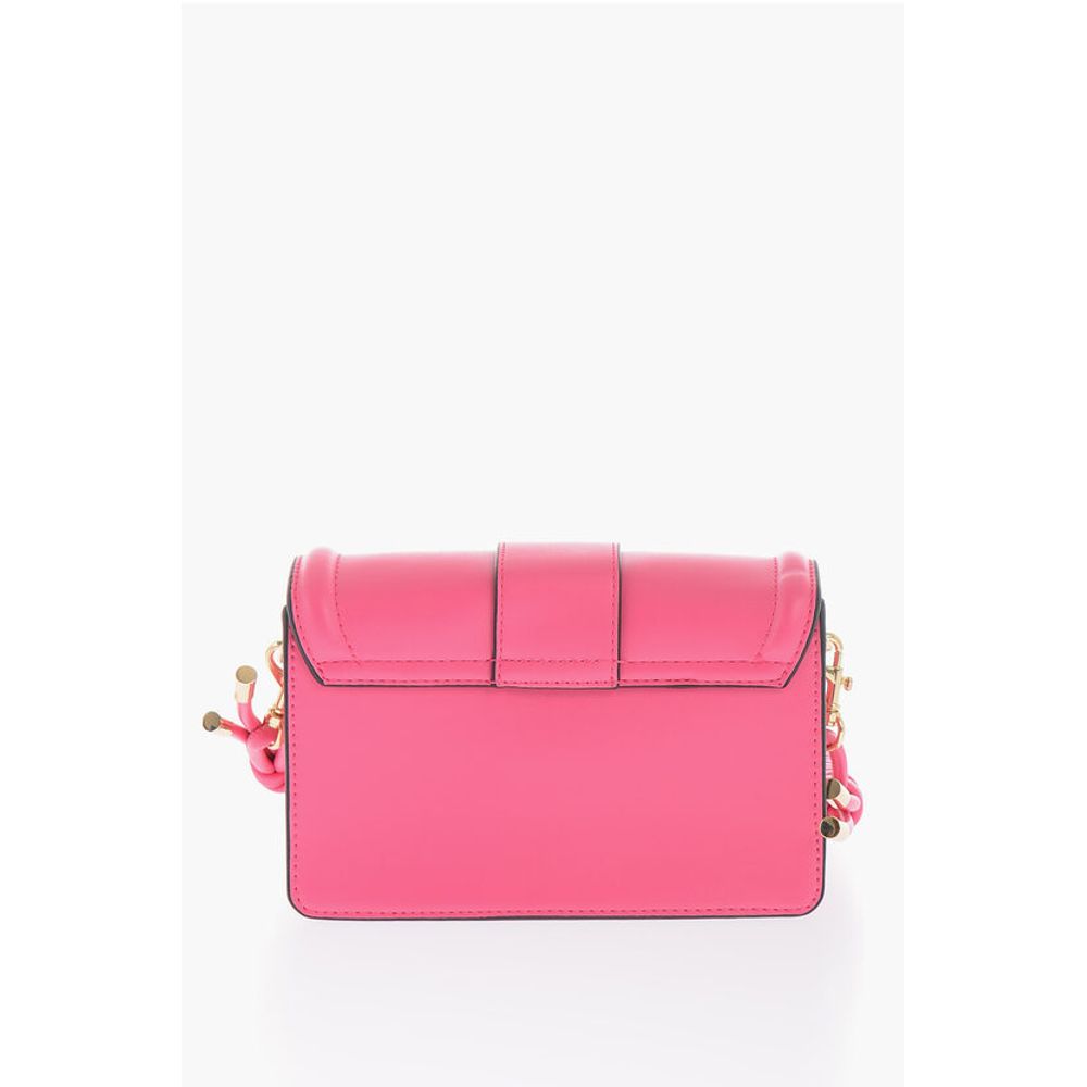 JEANS COUTURE Faux leather bag Embellished with Maxi Golden