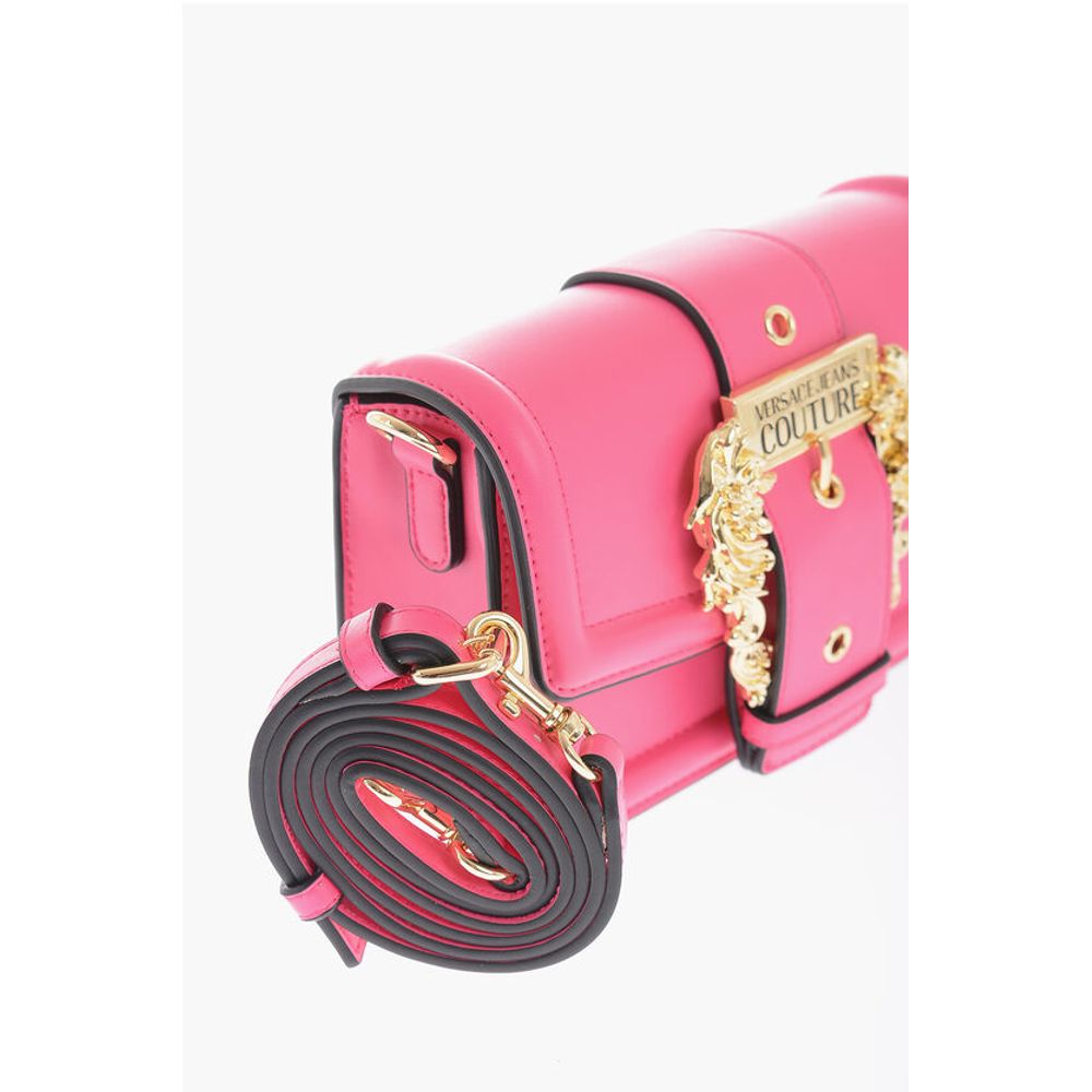 JEANS COUTURE Faux leather bag Embellished with Maxi Golden
