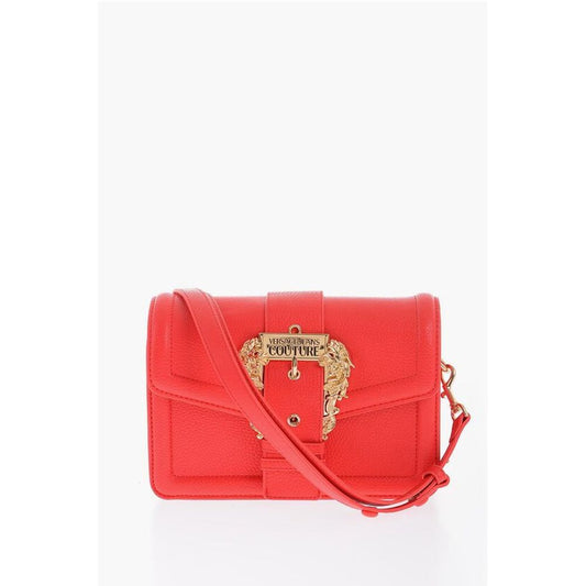 JEANS COUTURE Faux Leather Shoulder Bag with Golden Buckle