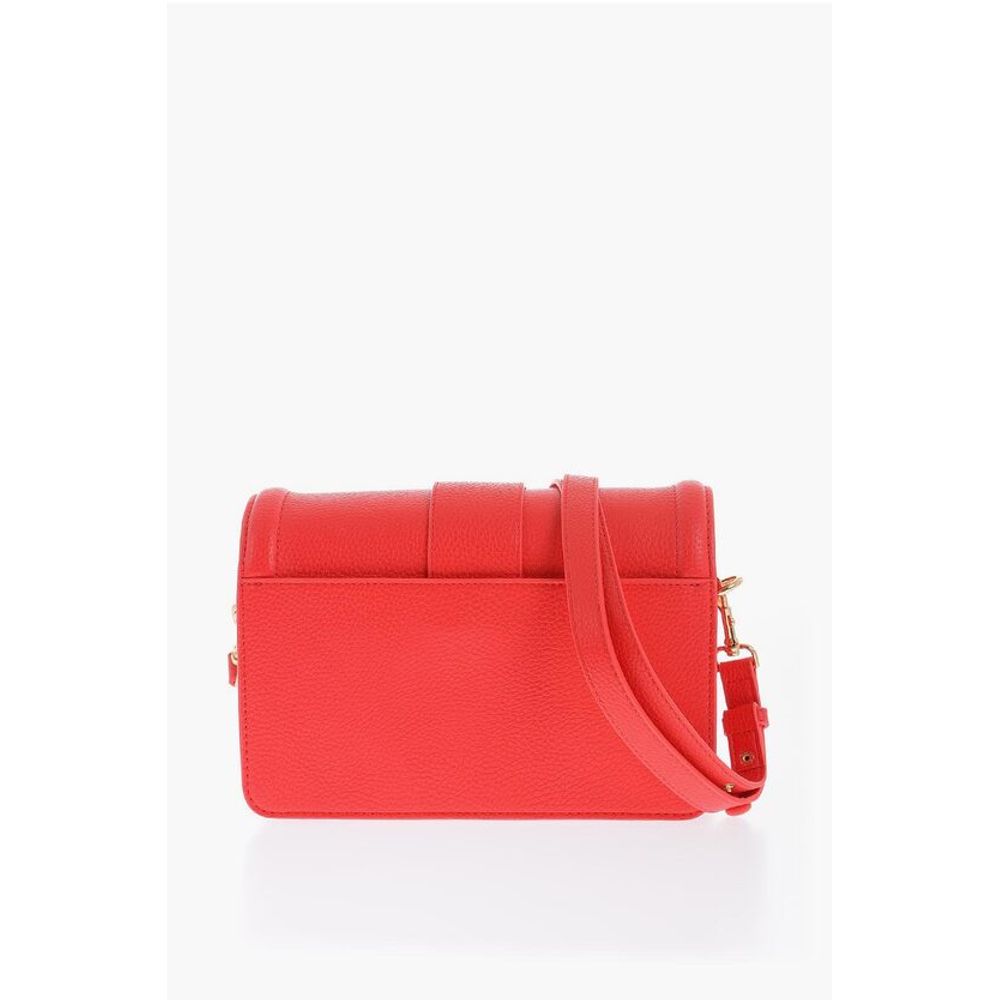 JEANS COUTURE Faux Leather Shoulder Bag with Golden Buckle
