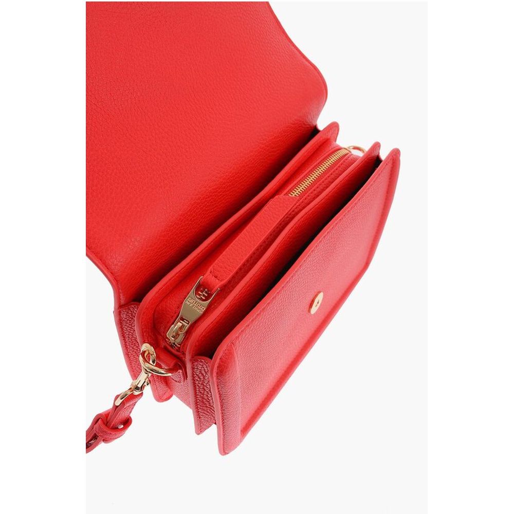 JEANS COUTURE Faux Leather Shoulder Bag with Golden Buckle