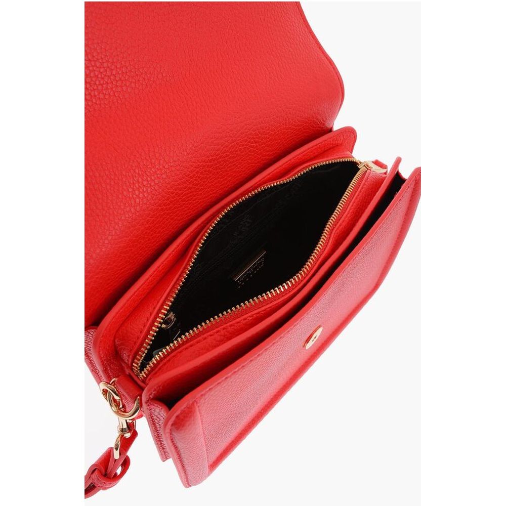 JEANS COUTURE Faux Leather Shoulder Bag with Golden Buckle
