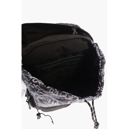 JEANS COUTURE All-Over Logo Multipockets Backpack