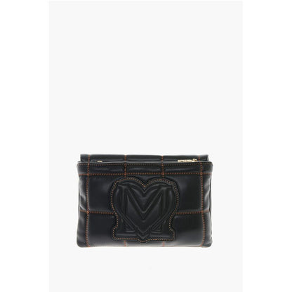 LOVE Faux Leather Clutch With Embossed and Golden Logo