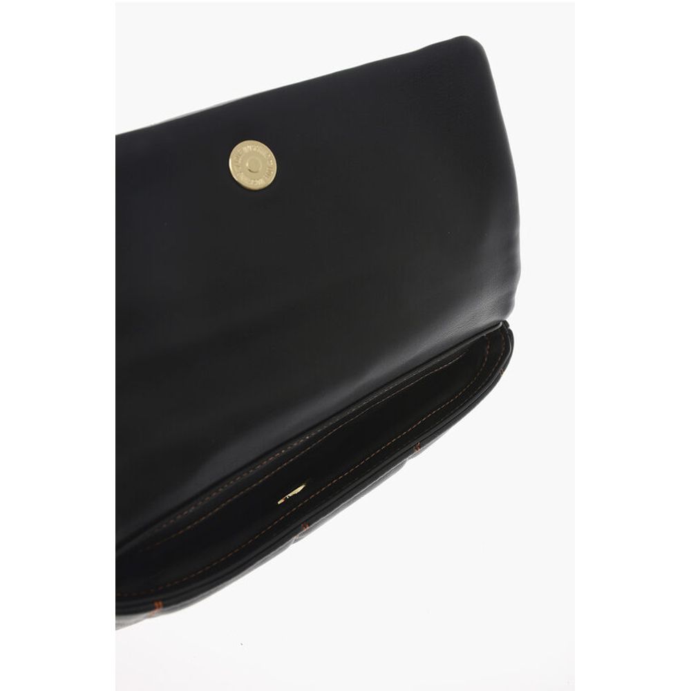 LOVE Faux Leather Clutch With Embossed and Golden Logo