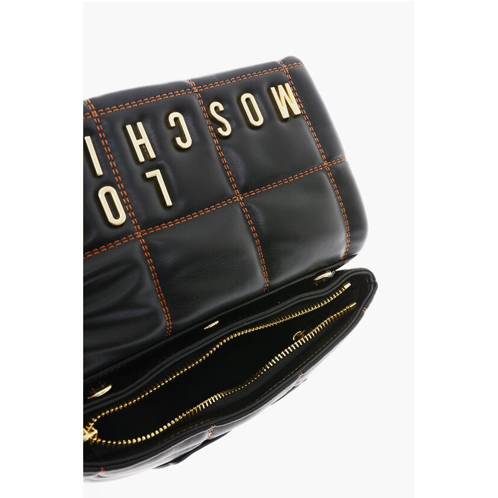 LOVE Faux Leather Clutch With Embossed and Golden Logo