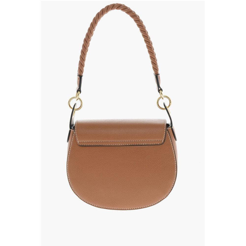 LOVE Faux Leather Saddle Bag with Braided Details