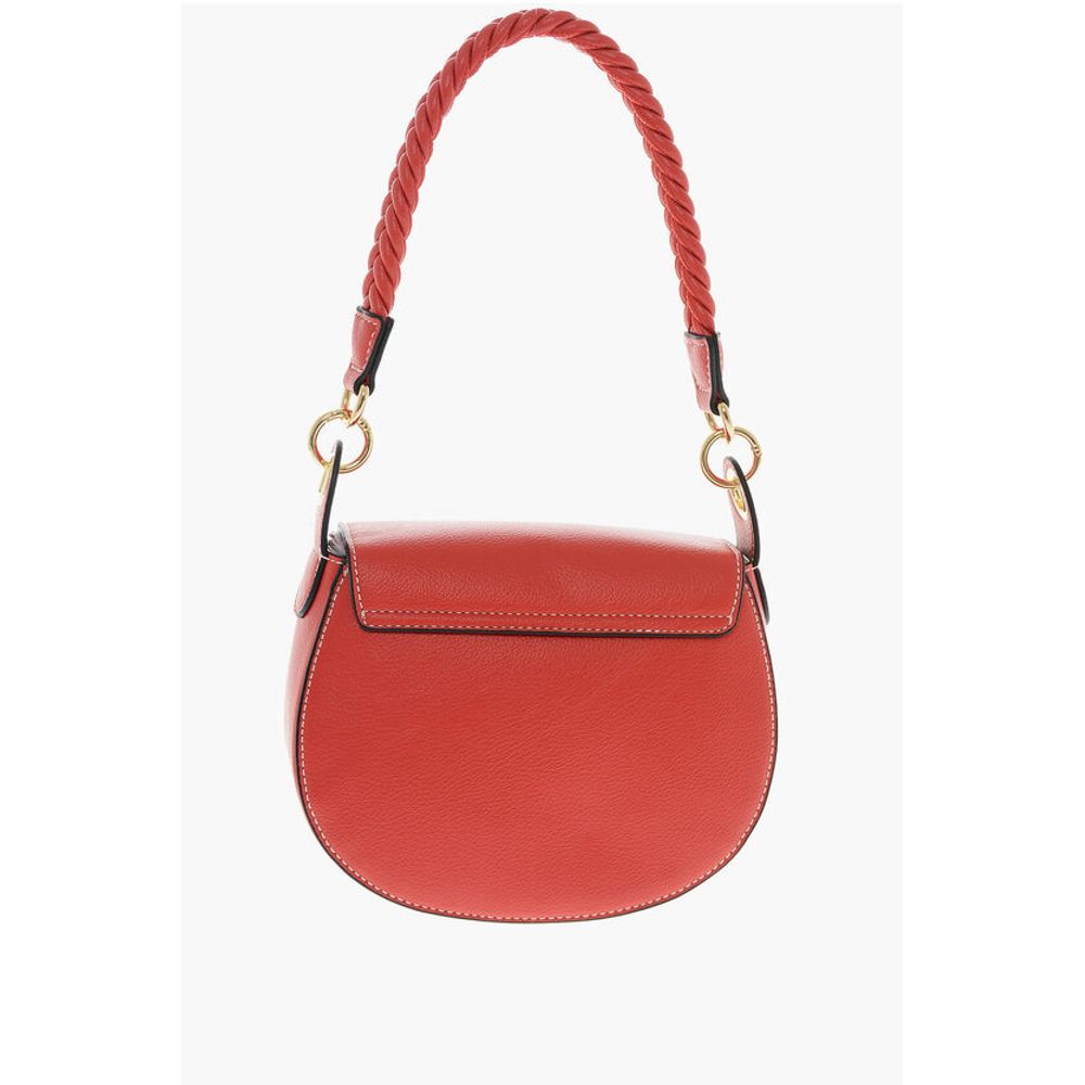 LOVE Faux Leather Saddle Bag with Braided Details