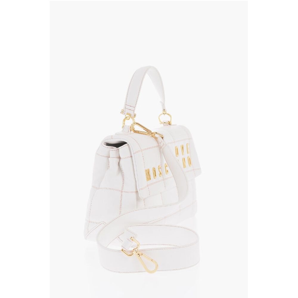LOVE Quilted Faux Leather Bag with Golden Logo
