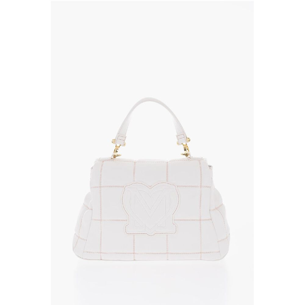 LOVE Quilted Faux Leather Bag with Golden Logo