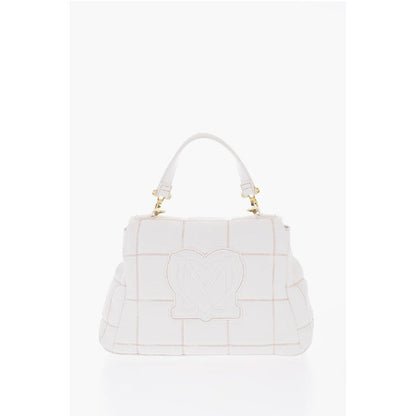 LOVE Quilted Faux Leather Bag with Golden Logo
