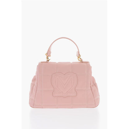 LOVE Quilted Faux Leather Bag with Golden Logo
