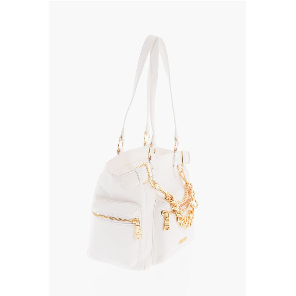 LOVE Faux Leather Shoulder Bag with Removable Golden Charm