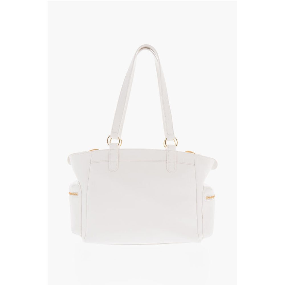 LOVE Faux Leather Shoulder Bag with Removable Golden Charm